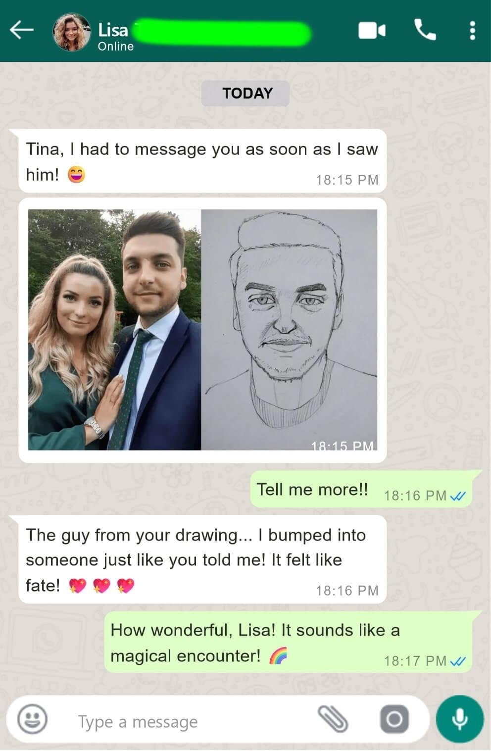 Tina Aldea Soulmate Sketch customer review 1
