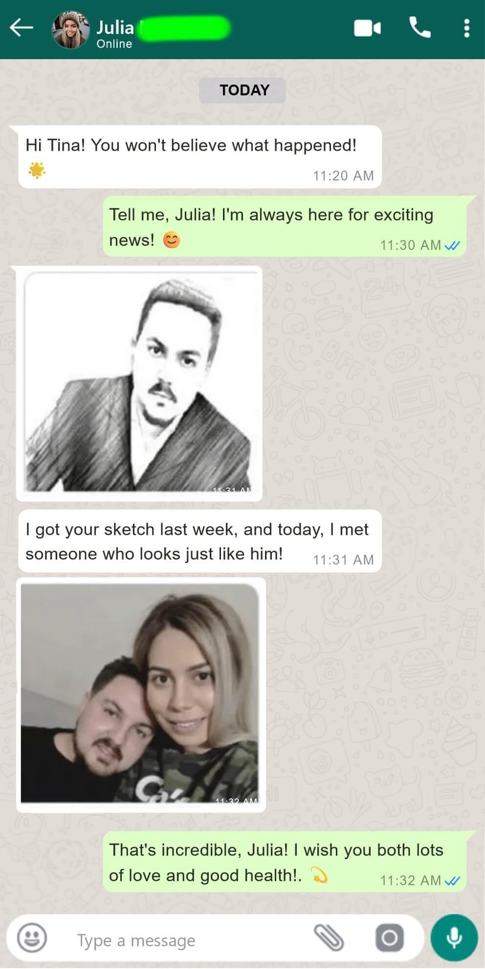 Tina Aldea Soulmate Sketch customer review 3